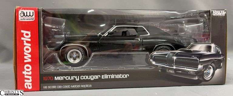 Auto World 1970 Mercury Cougar Eliminator 1/18 Scale Diecast Car image