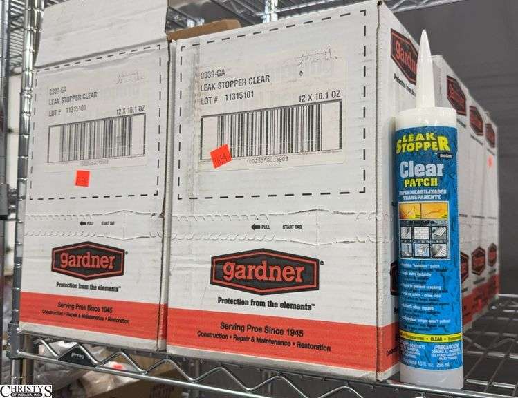 8 Boxes With 12 Gardner Leak Stopper Clear Patch Tubes image