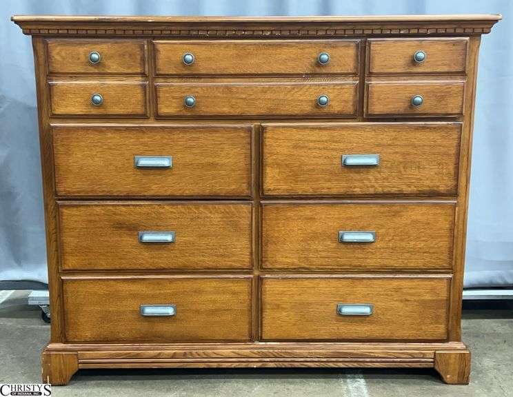 9 Drawer Dresser Chest - 58" x 18" x 47" image