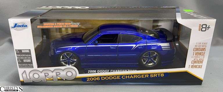 LOPRO Jada Toys 2006 Dodge Charger SRT8 Diecast Model 1:18 Scale image