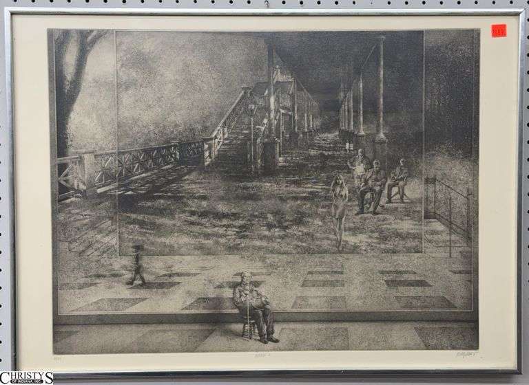 1971 "Passage II" Peter Milton Etching 62 of 125 - 28" x 20" image