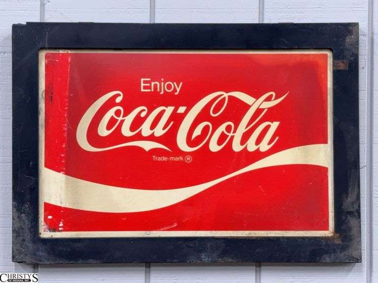 Coca Cola Plastic Advertising Sign - 24.5" x 17"