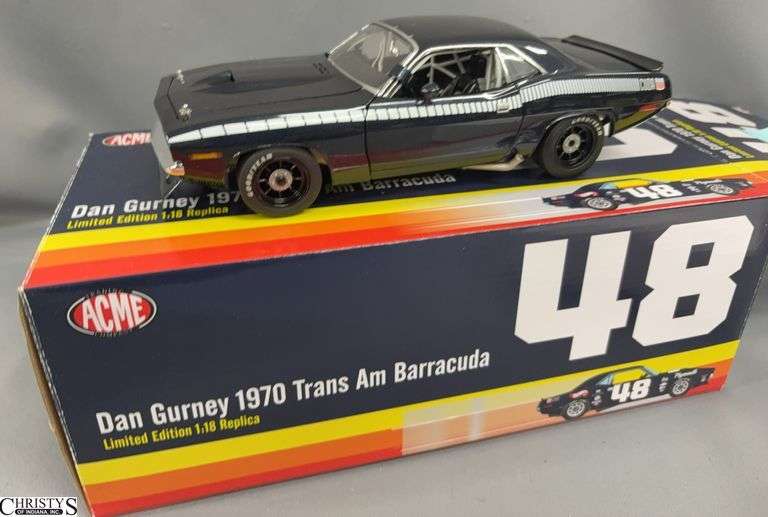 ACME 1970 Dan Gurney Trans Am Barracuda 1:18 Scale Replica image