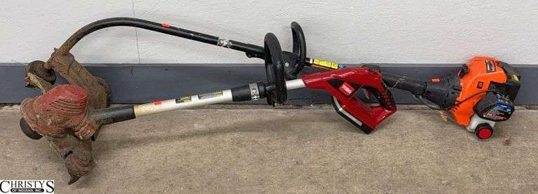 Remington Gas Trimmer and Toro Battery Trimmer - 1 Battery, No Charger image