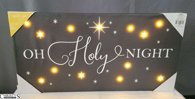 Oh Holy Night Canvas 14.25" x 28.25"
