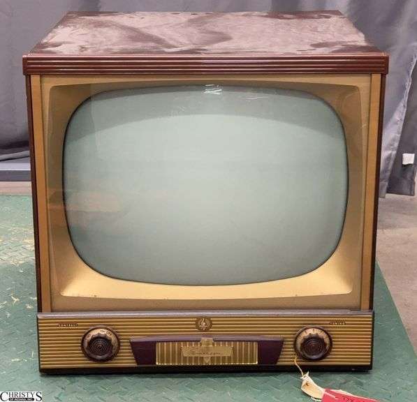 Vintage Emerson Black and White Television, Model 1004, Series C 1969, Overall Measures 23x22x22 image
