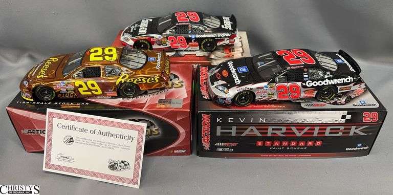 Kevin Harvick #29 Monte Carlo 1:24 Scale Diecast Cars - Three Car Lot image