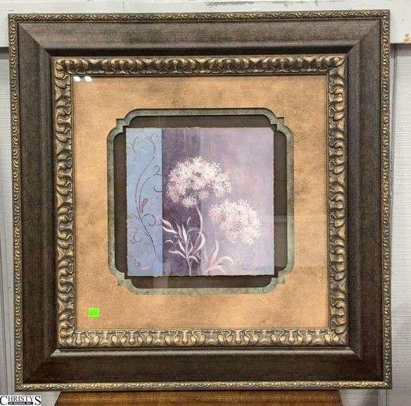 Floral Decorator Framed Print - 29" x 29" of frame image