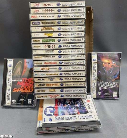 21 Sega Saturn Video Games Few Games Have Damaged Cases image