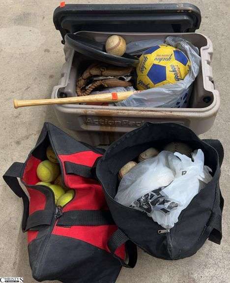 Baseballs, Baseball Mitts, Misc Sports Goods image