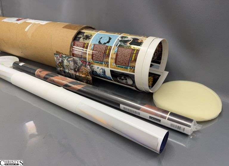 Star Wars Movie Posters Archives, Sheet of Cards or Display of Trading Cards image