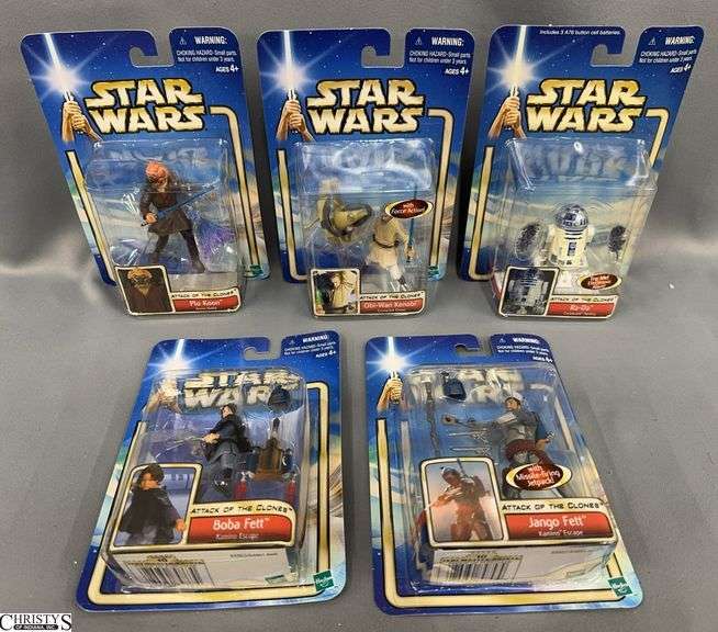 Star Wars Attack of the Clones Action Figures - Lot of 5 image