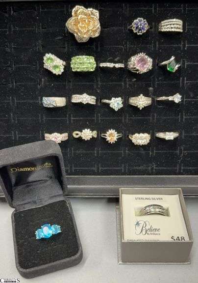 20 Fashion Rings Marked 925