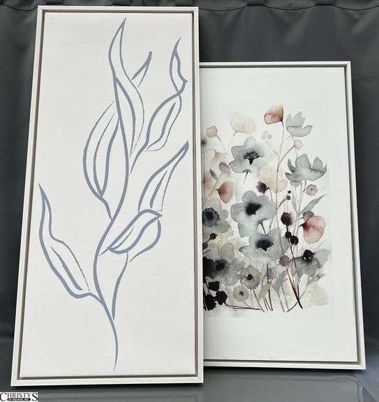 2 Decorator Canvas Prints - 25" x 33" of largest image