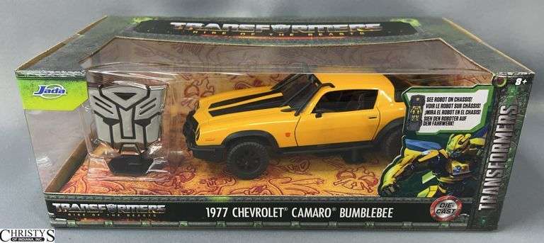 2023 Jada Toys Transformers Rise of the Beasts 1977 Chevrolet Camaro Bumblebee Die-Cast image
