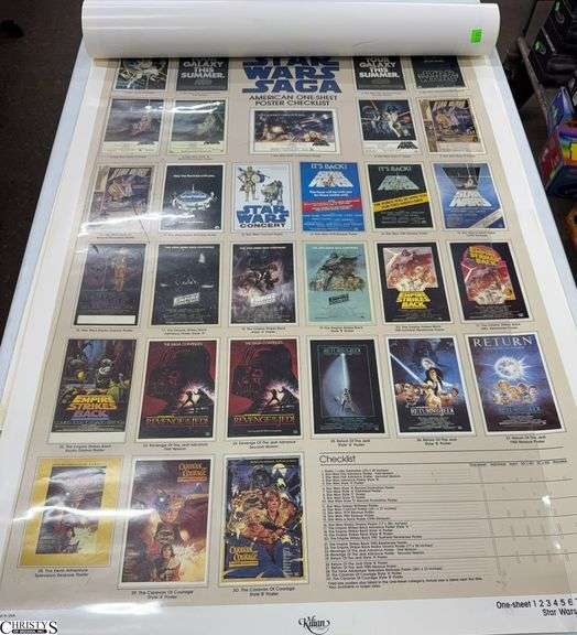 Star Wars Poster Checklist and Teaser Release Posters 27x40" Used image