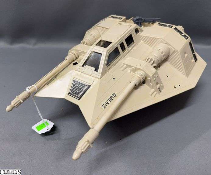 Vintage 1980 Star Wars Snowspeeder Vehicle, Does Have Slight Aging Discoloration and Edge of Stickers Lifting image