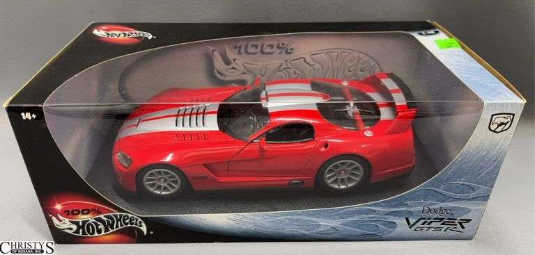 Hot Wheels 100% Dodge Viper GTS/R Diecast Model Car 1:18 Scale image