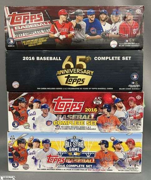 Lot of Topps Baseball Sets (2016-2017) image