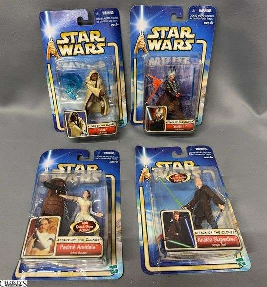 Star Wars Attack of the Clones Action Figures Lot of 4 image