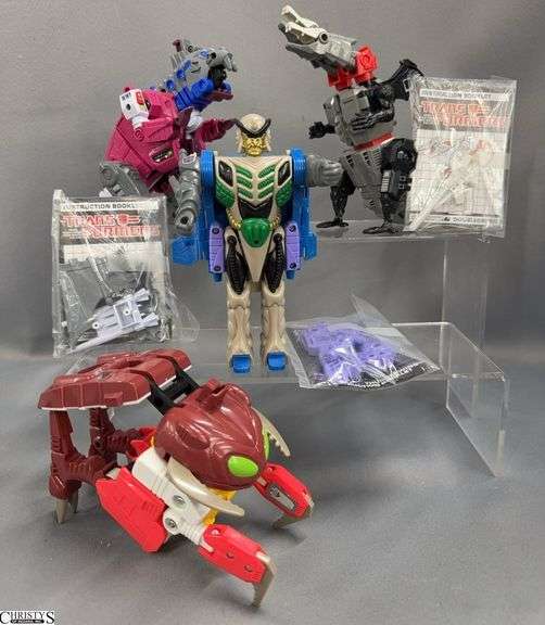 Transformer Pretender and Monsterbots, Thunderwing, Repungus, Doublecross, Grotusque with Some Booklets image