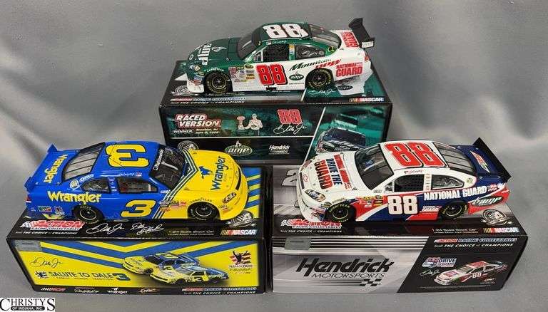Dale Earnhardt Jr. #3 & #88 Impala 1:24 Scale Diecast Cars - Three Car Lot image