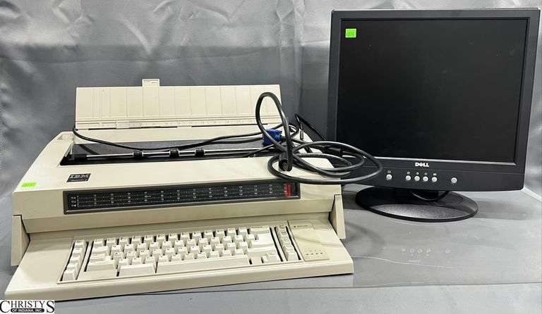 IBM Wheelwriter 3 Typewriter and Dell 16" Monitor image