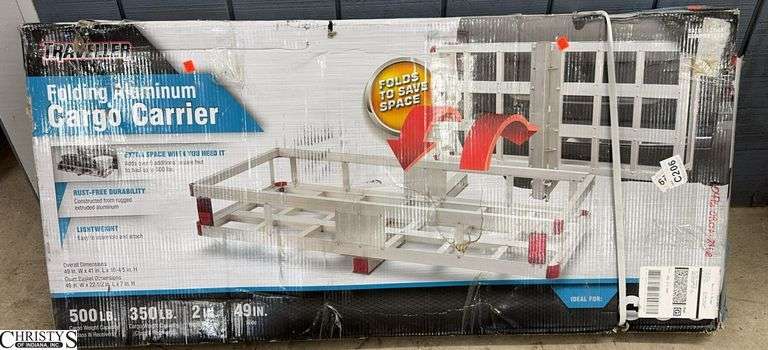 Damaged Box, Traveller Folding Aluminum Cargo Carrier, Store Return / Shell Pull image