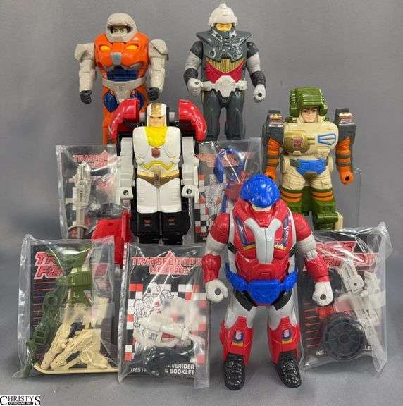 Vintage Transformer Pretenders, Crossblades, Waverider, Cloudbreaker, Cloudburst, Vroom With Accessories and Booklets image