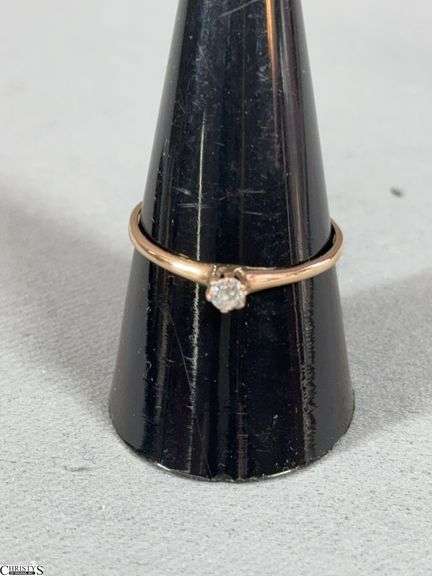 14K Yellow Gold and Diamond Ring image