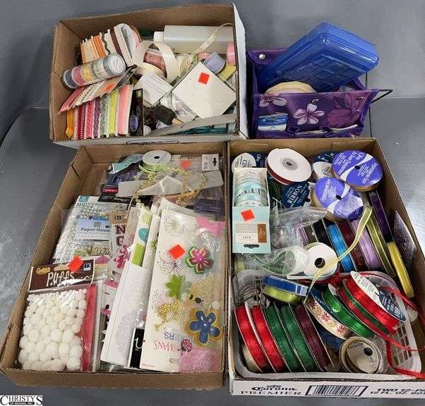 Craft Ribbons, Adhesive Gems, Paper Flower Embellishments, Other Craft Packs image