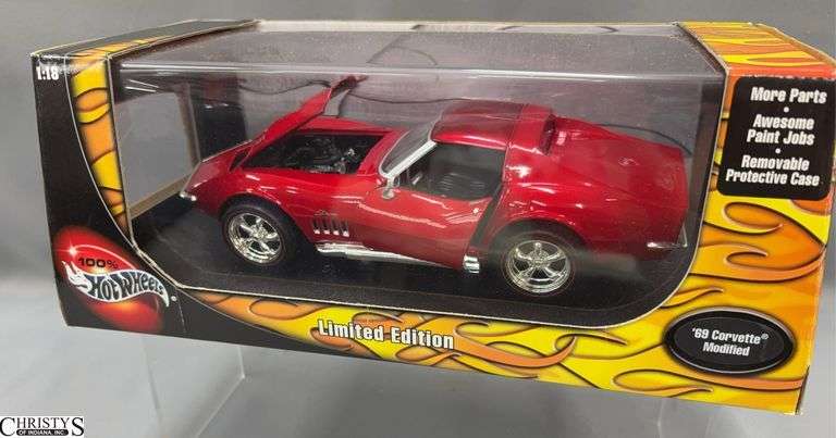 Hot Wheels 1969 Corvette Modified Limited Edition 1:18 Scale image