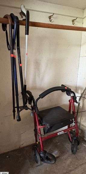 3 Canes, 1 Grabber Extender, Rollator image