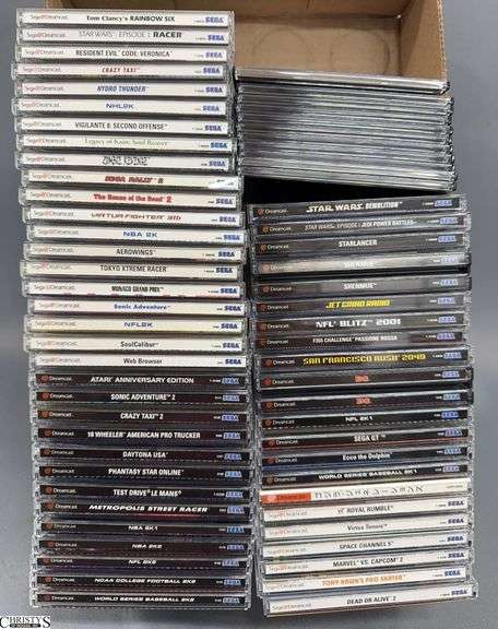 63 Sega Dreamcast Game Lot - Assorted Titles and Demo Discs image