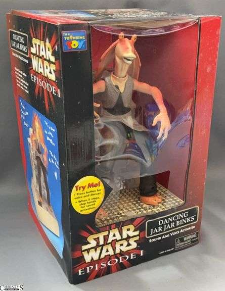 Star Wars Episode I Dancing Jar Jar Binks Figure - Sound and Voice Activated image