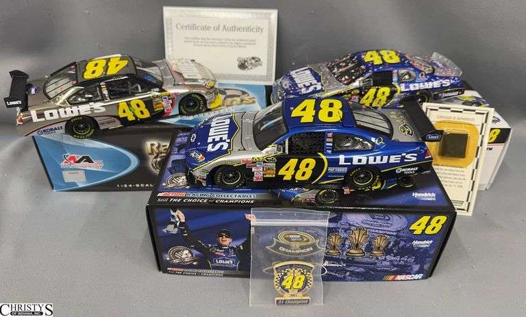 Jimmie Johnson #48 Lowe's Diecast Cars with Tire Relic image