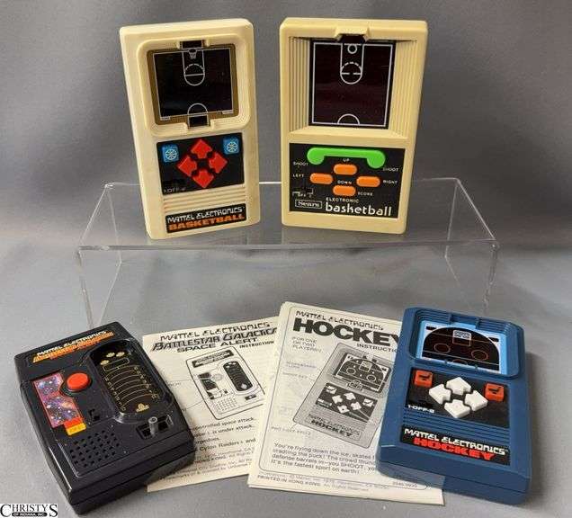 Mattel & Sears Electronic Handheld Games: Hockey, Basketball, and Battlestar Galactica image