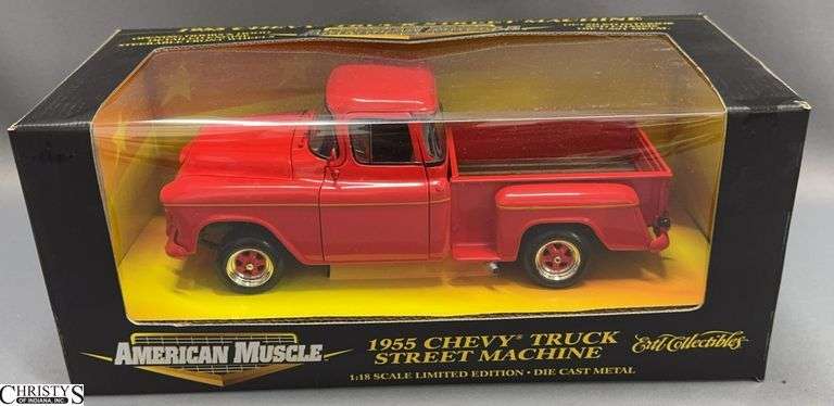 1955 Chevy Truck Street Machine Diecast Model - 1:18 Scale image