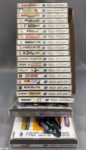 20 Sega Saturn Video Game Lot - Sports, Racing, Action image