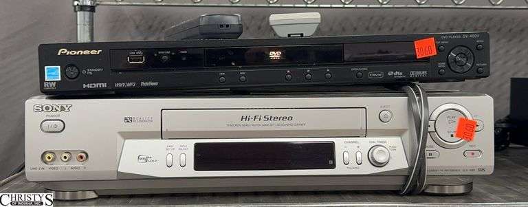 Pioneer DVD Player, Sony VHS Player image