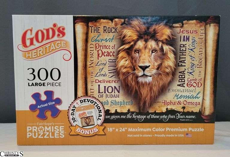 God's Heritage 300 Piece Puzzle w/ 30 Day Devotional