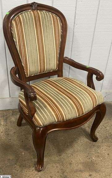 Markor Furniture Striped Upholstery Arm Chair - 24" x 40" - 19" seat image