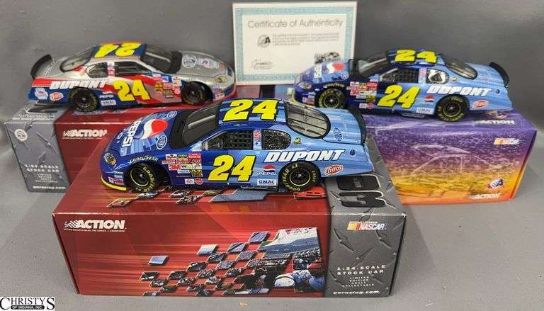 3 Jeff Gordon #24 Monte Carlo Diecast Car Collection image