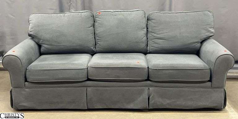 Bob's Discount Furniture Upholstered Sofa - 90" x 36" x 34" - 18" seat - some wear image