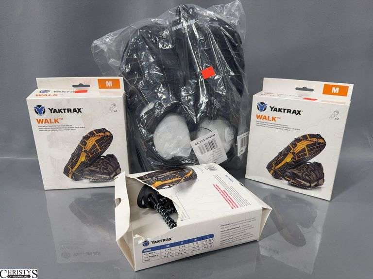 Eddie Bauer Size 9 Rugged Sandals With 3 Boxes of Yak Trax Walk image