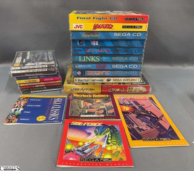 19 Sega Saturn and Sega CD Game Lot image