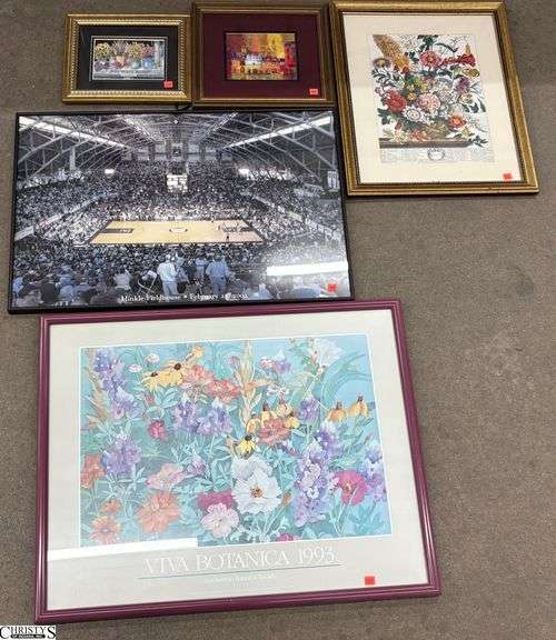 5 Framed Prints/Posters - 25" x 32" of largest image