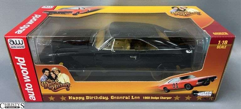 Auto World Dukes of Hazzard Happy Birthday General Lee 1969 Dodge Charger 1:18 Diecast image