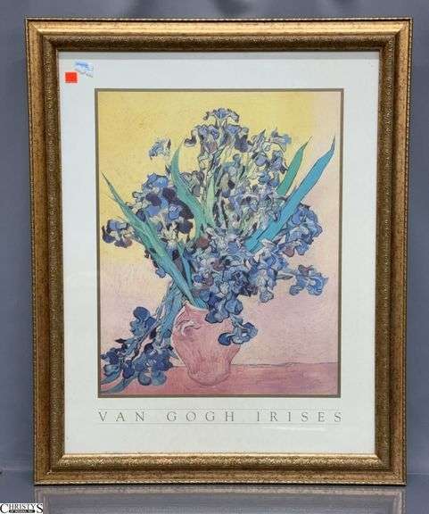 Van Gogh Irises Framed Print 26x32" image