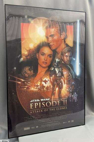 Star Wars Episode II Attack of the Clones Framed Movie Poster 27x40 image